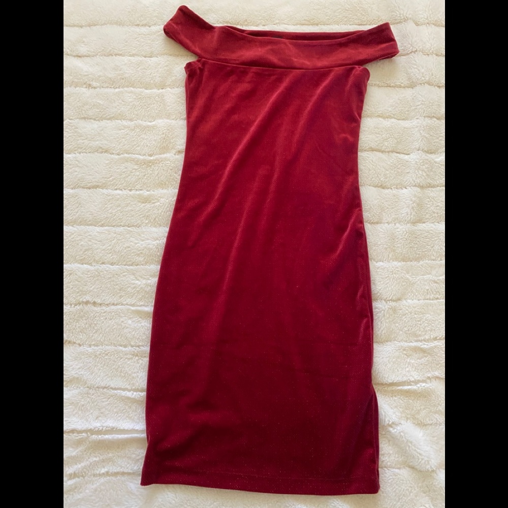 Red Velvet Bodycon dress